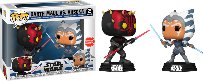 Darth Maul vs. Ahsoka (2 Pack) Gamestop Sticker