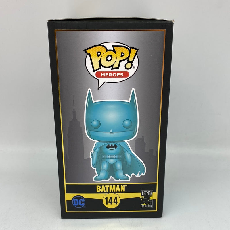 Funko Pop! DC Heroes: Batman (Teal Chrome) #144 Vinyl Figure 2019 Summ