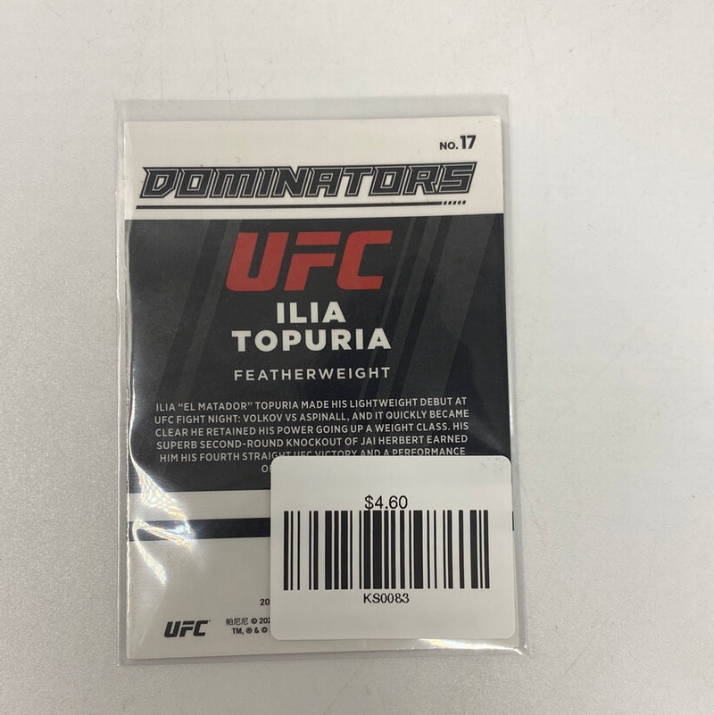 2022 UFC Donruss Optic Dominators Insert Ilia Topuria Rookie Card RC