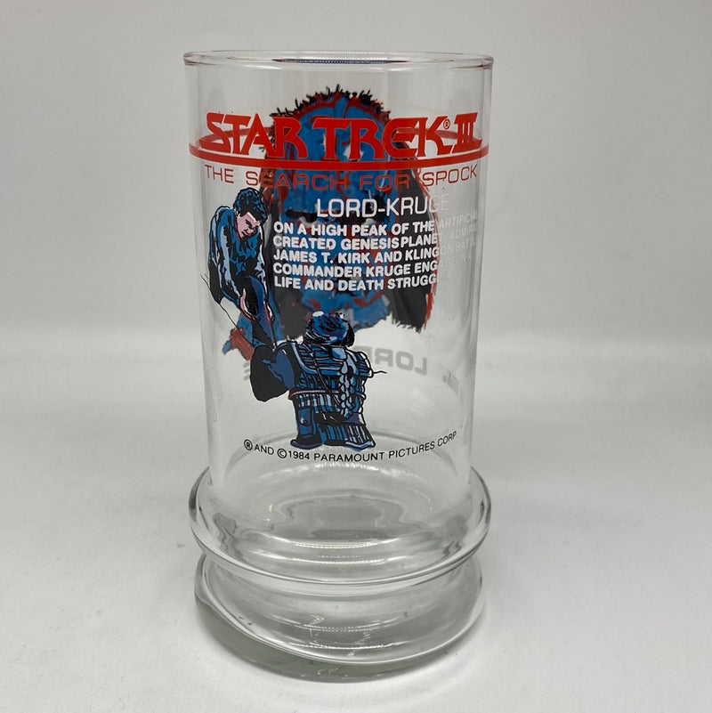 VINTAGE! 1984 Taco Bell Star Trek III: The Search for Spock Glass- Lord-Kruge