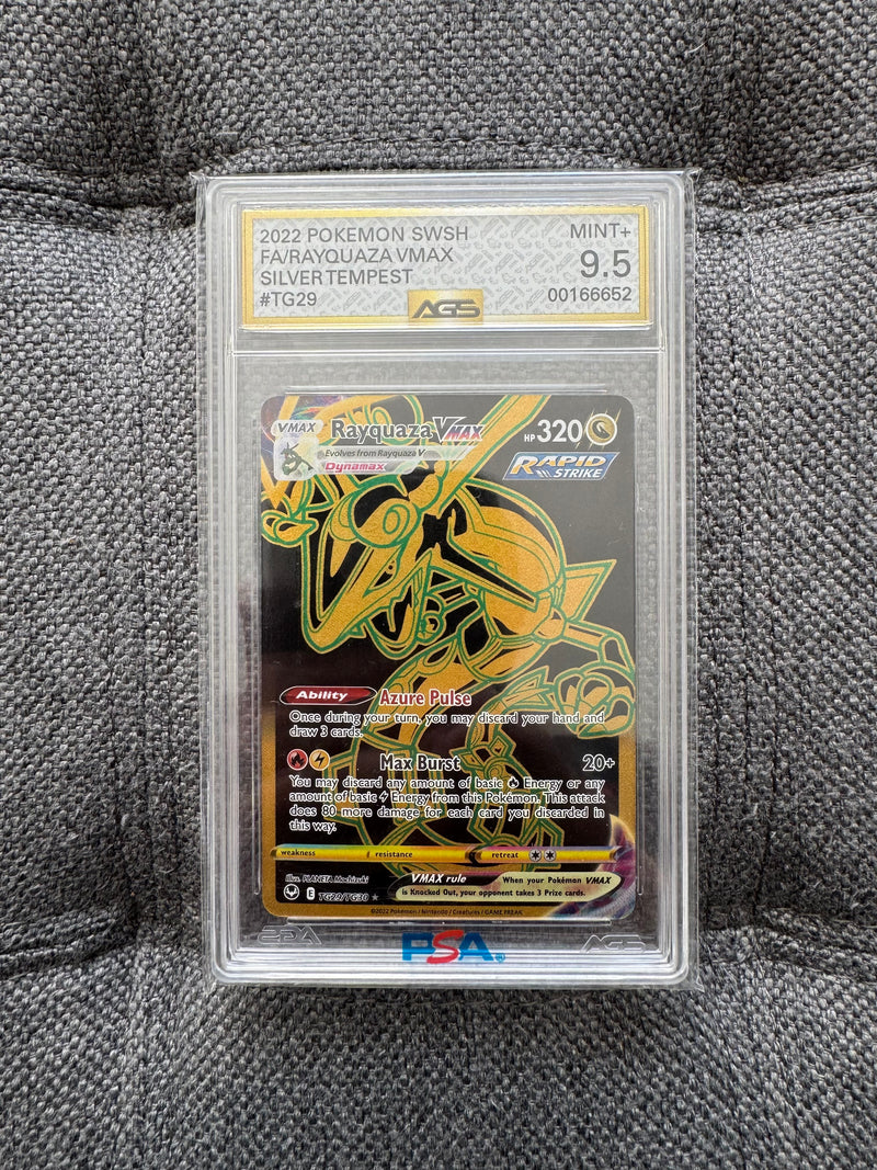 Rayquaza VMAX TG29/TG30 – Silver Tempest Trainer Gallery – AGS 9.5 Mint+ – Pokémon TCG