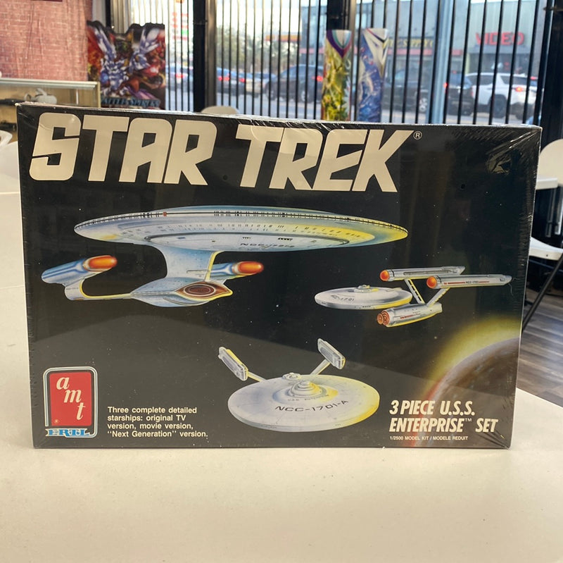 AMT 6618 Star Trek 3 Piece U.S.S. Enterprise Set Model Kit Complete