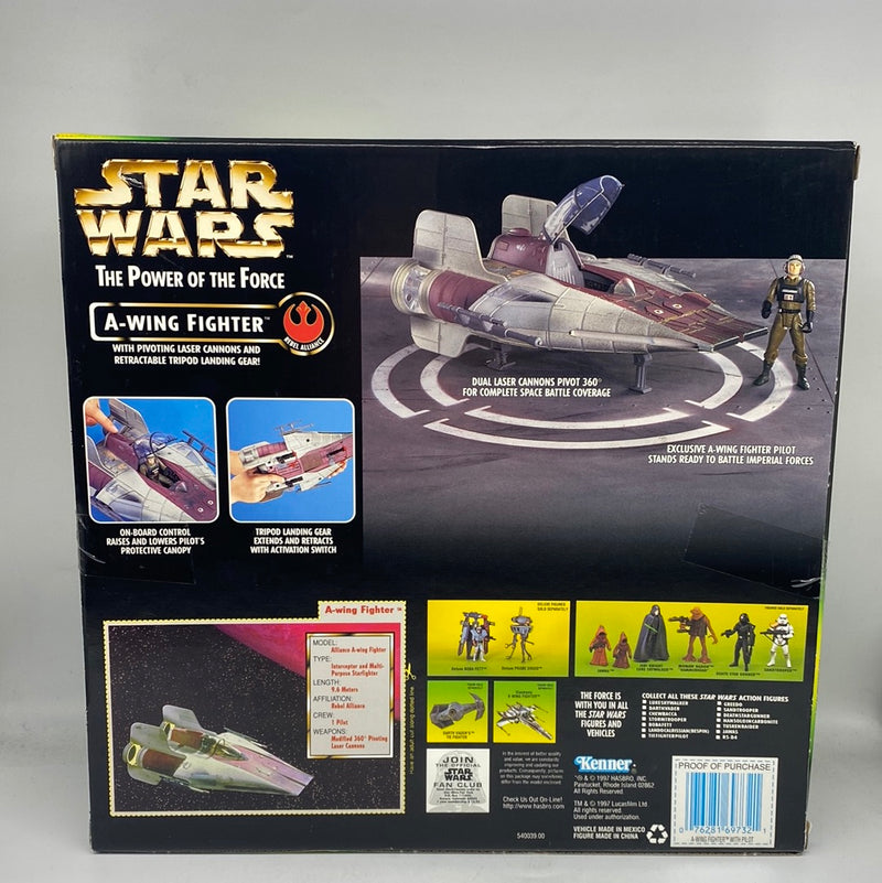 Star Wars Power of the Force A-Wing Fighter 12 in Action Figure