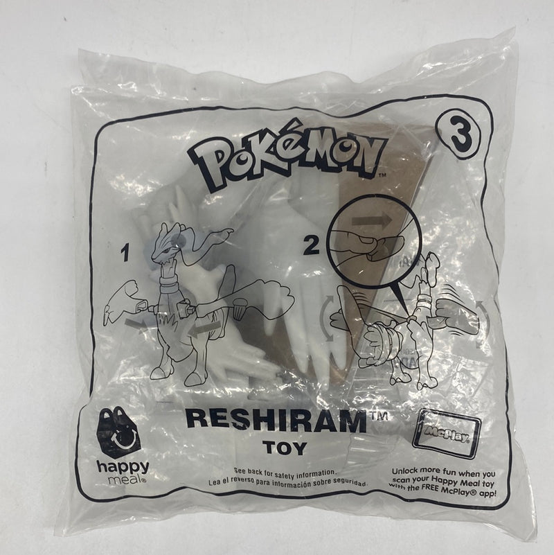 POKEMON McDonalds Reshiram Happy Meal Toy New Seal SEALED with Pikachu card