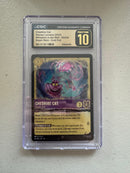 Disney Lorcana Cheshire Cat Inexplicable 60/204 Cold Foil – CGC Pristine 10 – Whispers in the Well