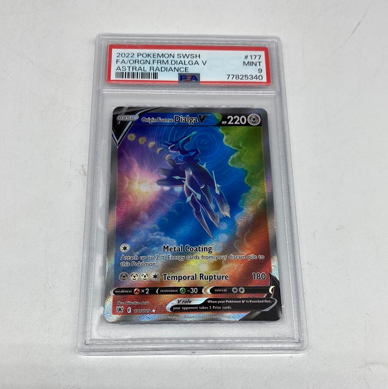 PSA 9 MINT Origin Forme Dialga V 177/189 Astral Radiance Full Alt. Art Pokémon