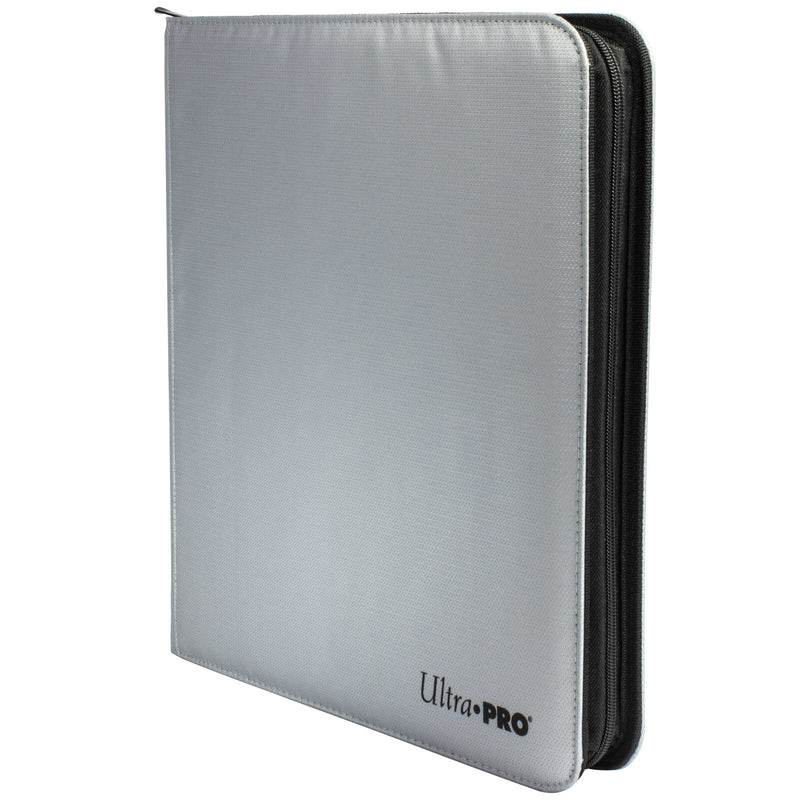 Ultra Pro: Zippered Pro Binder 12PKT Silver Fire-Resistant