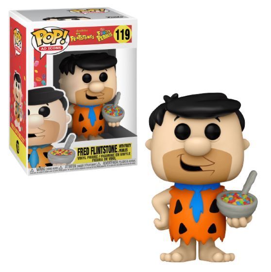 Fred Flintstone with Fruity Pebbles