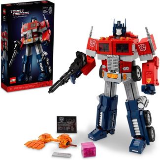 LEGO Icons Optimus Prime, Transformers Robot Model Set 10302