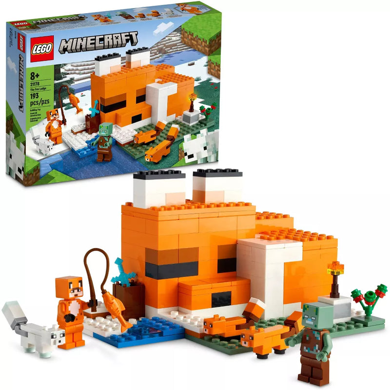 LEGO Minecraft The Fox Lodge House Animals Toy 21178