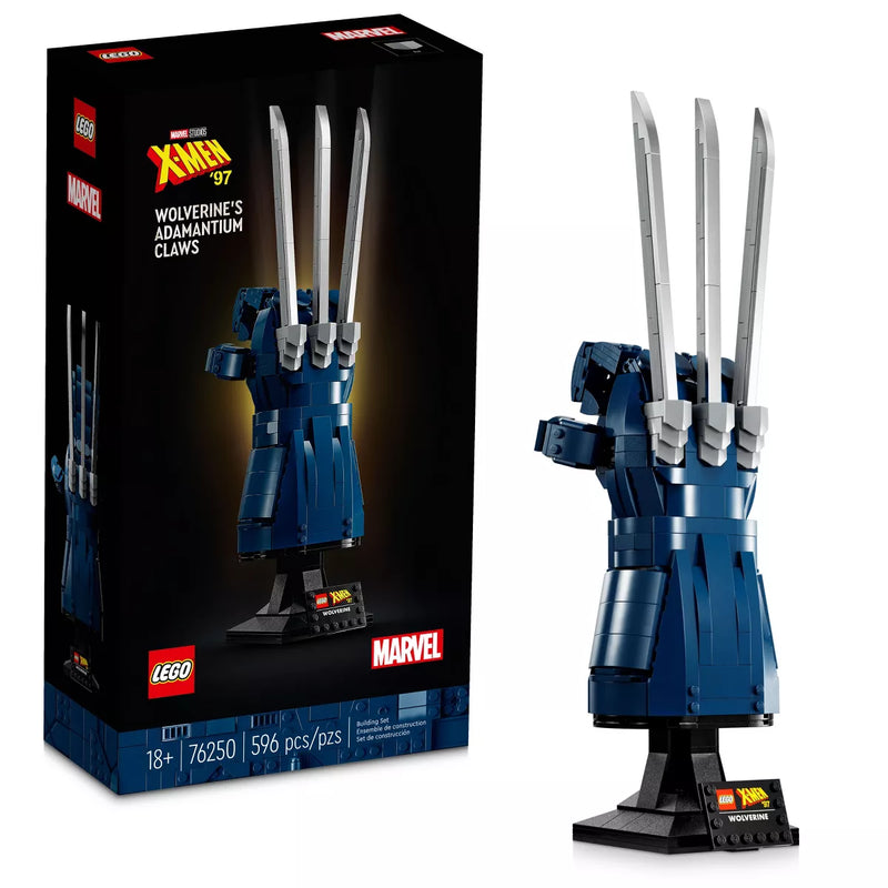 LEGO Marvel Wolverine's Adamantium Claws Collectible Building Kit; X-Men Glove 76250 Slightly Damaged Box Sealed/Complete