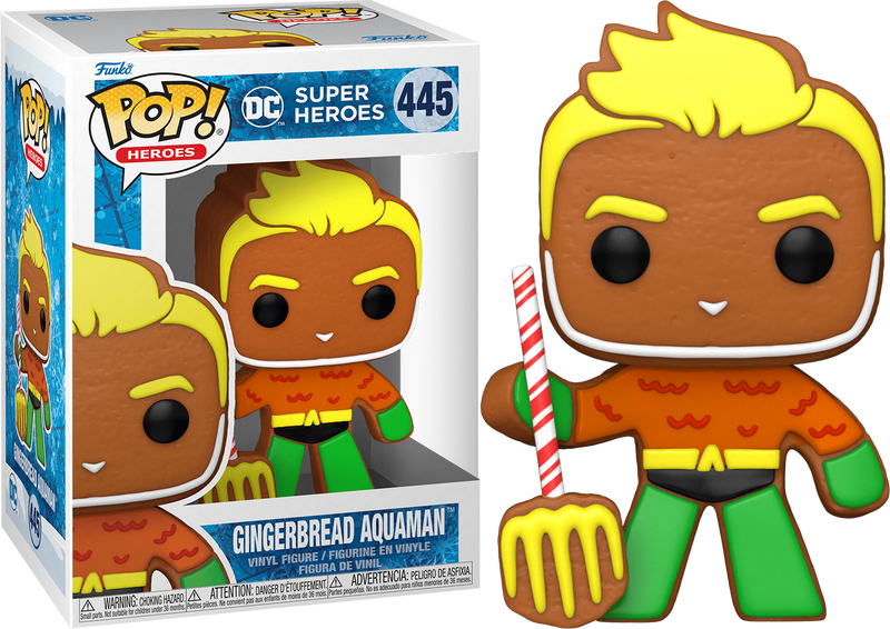 Funko Pop Gingerbread Aquaman - Festive Collectible Figure