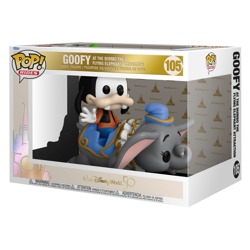 Goofy at the Dumbo the Flying Elephant Attraction