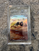 2023 Pokémon Japanese Scarlet ex Sandile AR 087/078 TAG 10 Gem Mint