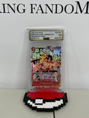 One Piece TCG Portgas.D.Ace Manga Alt Art OP02-013 Paramount War English AGS 10