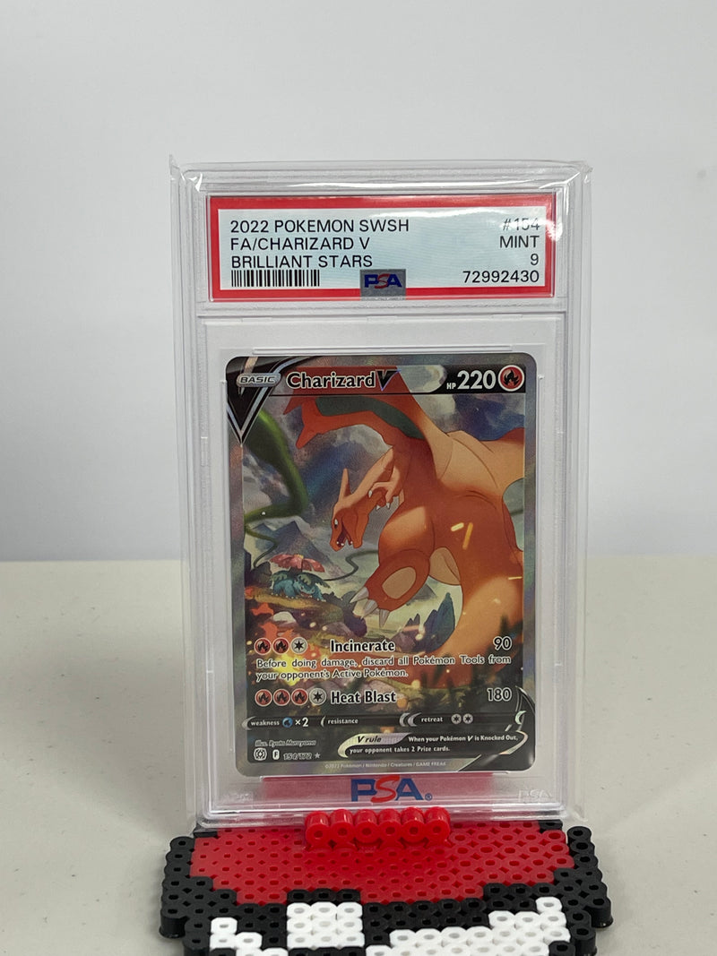 Charizard V Alt Art 154/172 Brilliant Stars PSA 9 MINT Pokemon TCG 202 Charizard V Alt Art 154/172 Brilliant Stars PSA 9 MINT Pokemon TCG 202