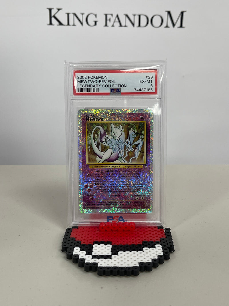 PSA 6 Mewtwo 29/110 Legendary Collection Reverse Holo Rare Pokemon Card