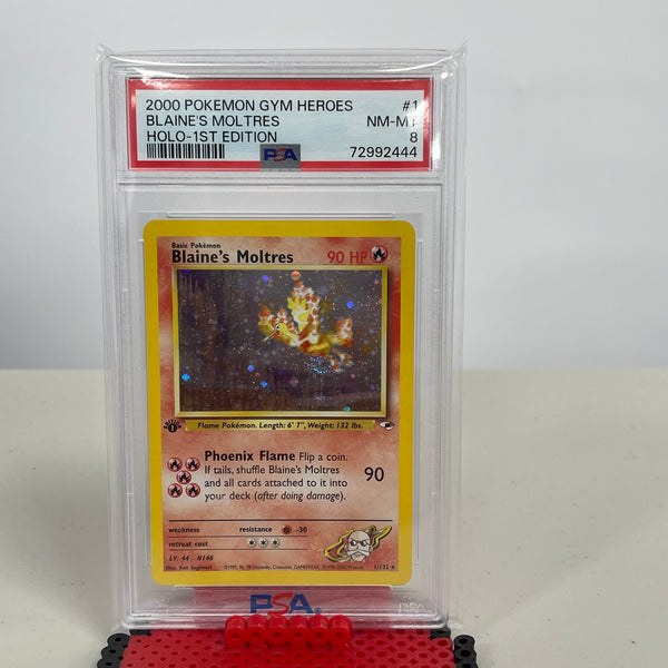 2000 Pokemon Gym Heroes Blaine's Moltres 1/132 1st Edition Holo Rare S