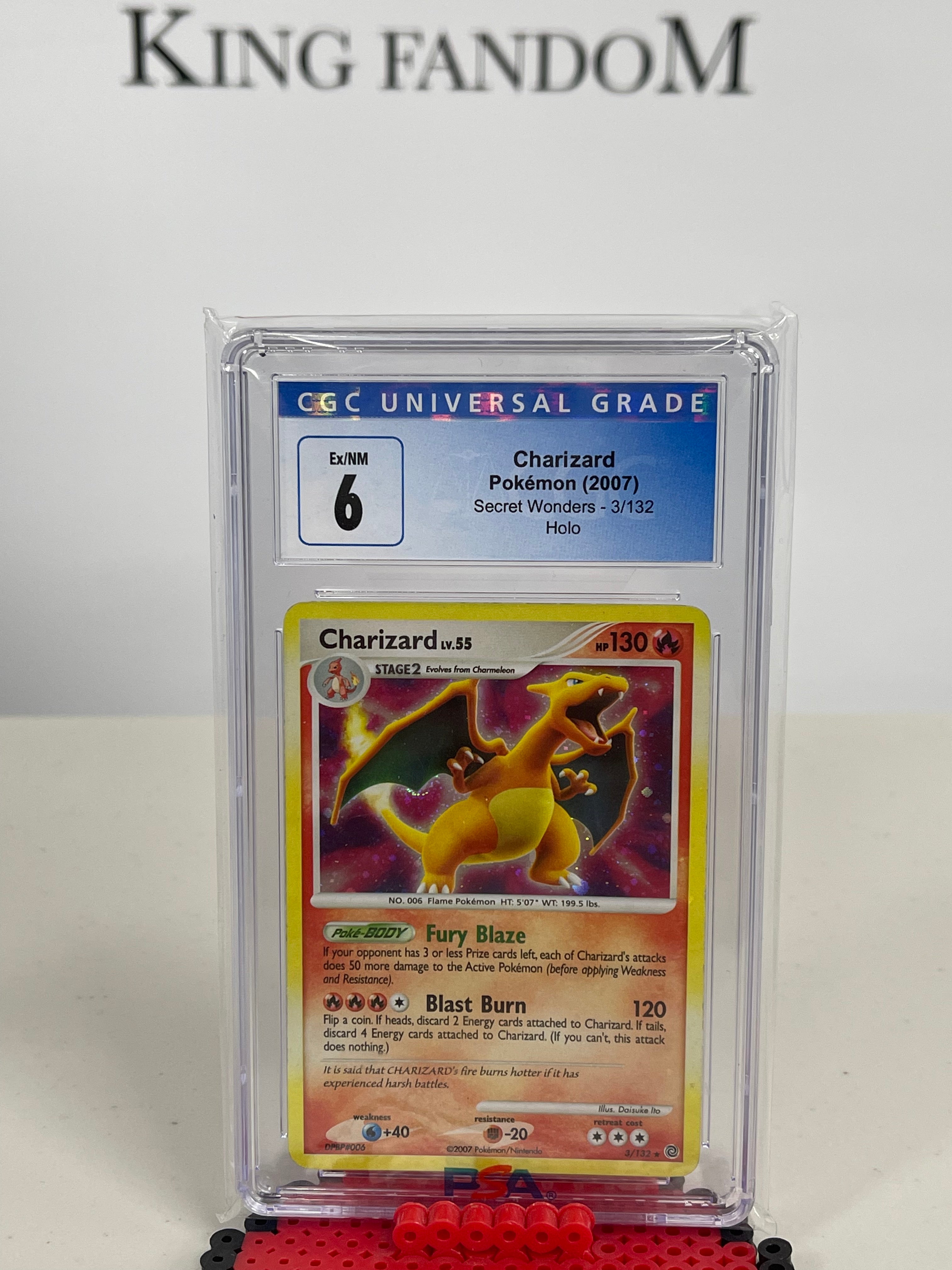 2007 Pokemon Charizard Secret Wonders Holo PSA 7