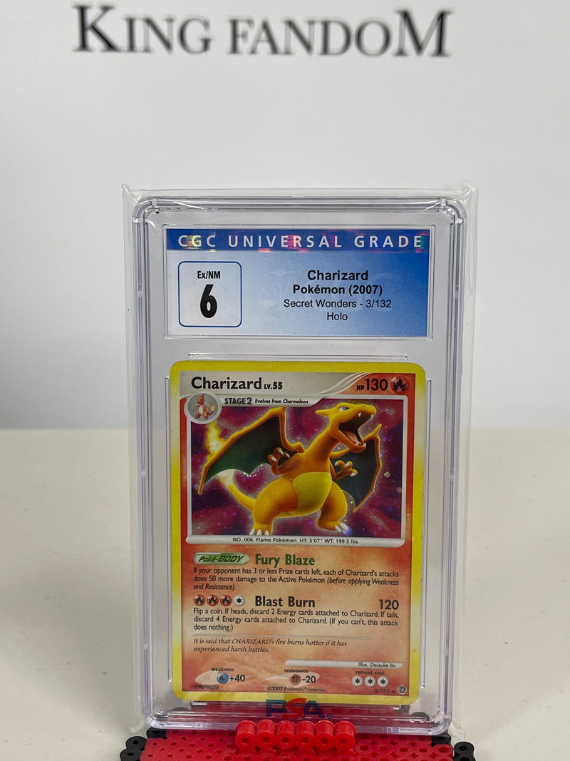 2007 Pokemon Charizard Secret Wonders Holo PSA 7