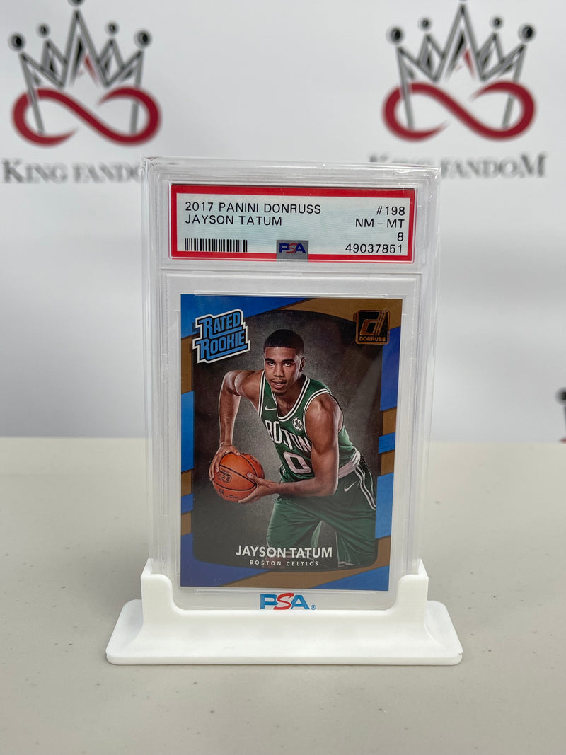 2017 Panini Donruss Jayson Tatum PSA 8