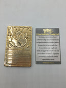 Jigglypuff - 1999 Pokémon 23K Gold Plated Trading Card Limited Edition Burger King