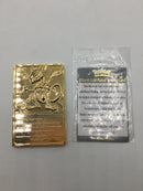 Mewtwo - 1999 Pokémon 23K Gold Plated Trading Card Limited Edition Burger King