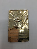 Pikachu - 1999 Pokémon 23K Gold Plated Trading Card Limited Edition Burger King