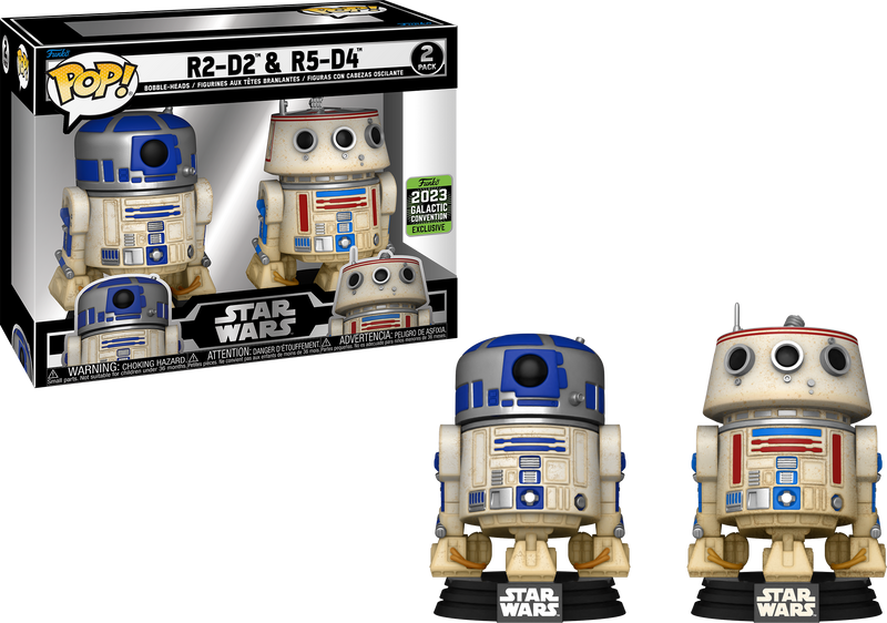 R2-D2 & R5-D4 2023 Galactic Convention Exclusive 2 Pack