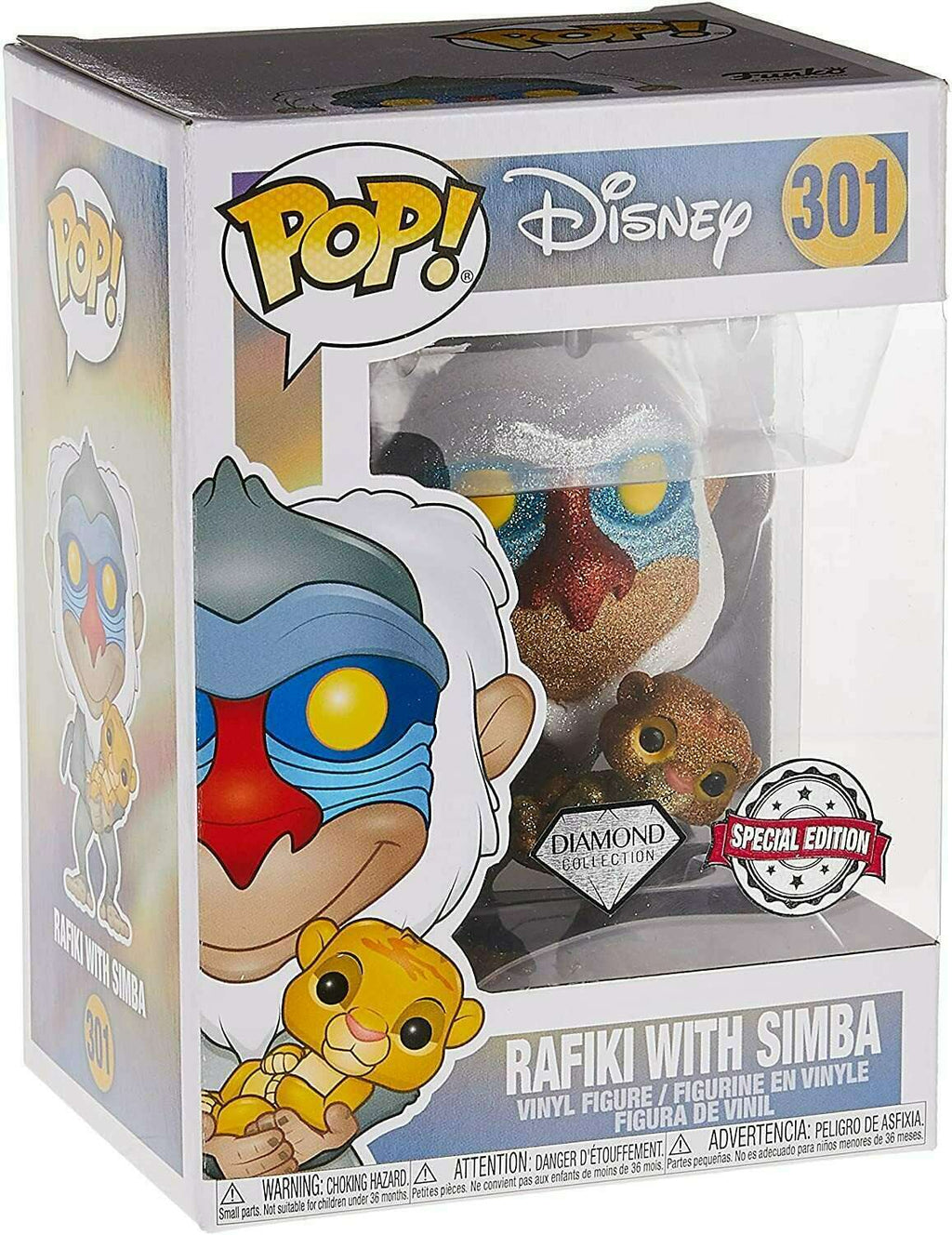 The Lion King Rafiki with Baby Simba Diamond Special Edition Pop! Viny