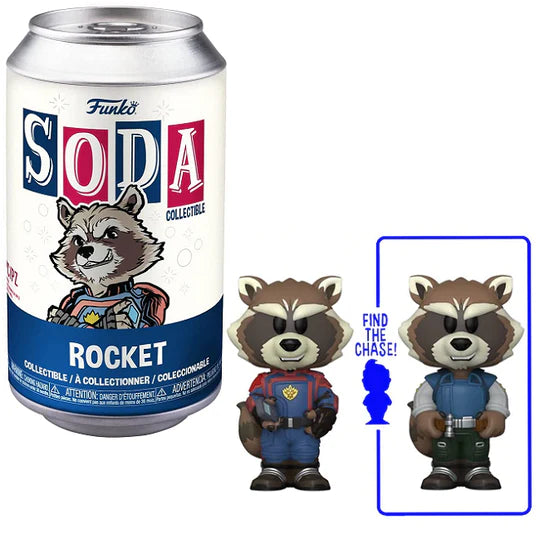Funko Vinyl Soda: Guardians of The Galaxy Volume 3 - Rocket with Chance of Chase (Styles May Vary)