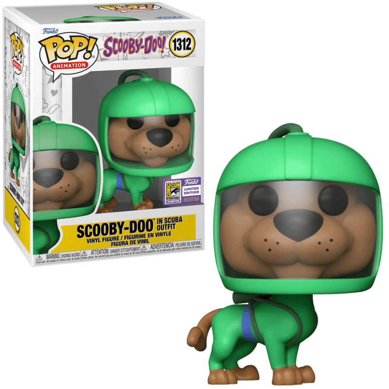 Scooby Doo in Scuba Outfit SDCC Sticker 2023