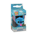 Stitch Flocked Exclusive Pocket Pop! Keychain
