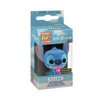 Stitch Flocked Exclusive Pocket Pop! Keychain