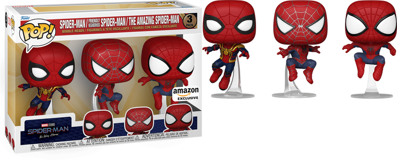 Spider-Man / Friendly Neighborhood Spider-Man / The Amazing Spider-Man 3 pack Amazon Exclusive