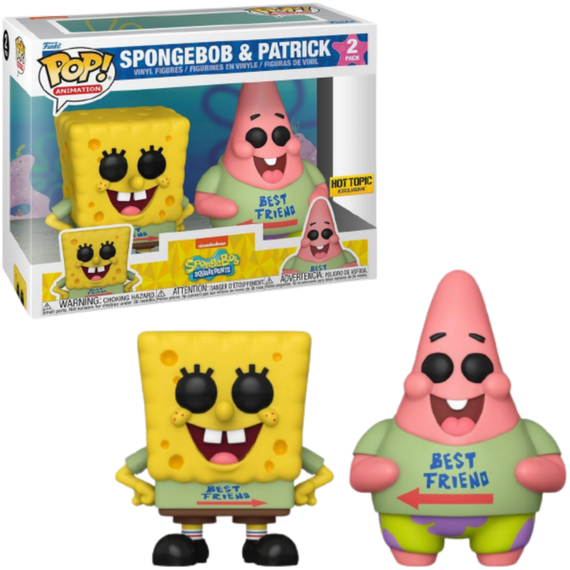 Spongebob and Patrick Hot Topic Exclusive 2 Pack