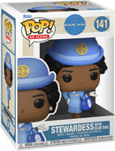 Stewardess with Blue Bag