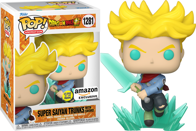 Dragon Ball Z Super Saiyan Trunks W Sword GITD Amazon Exclusive Pop