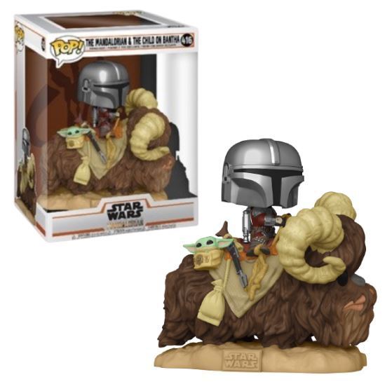 The Mandalorian & The Child on Bantha