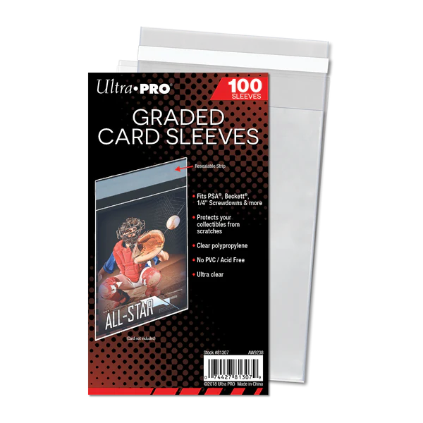 Graded Card Resealable Sleeves (100ct)