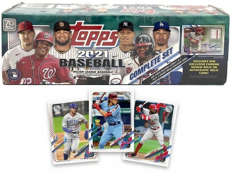 2021 Topps MLB Baseball Trading Card Complete Set Sealed 660 Cards Relic or Auto