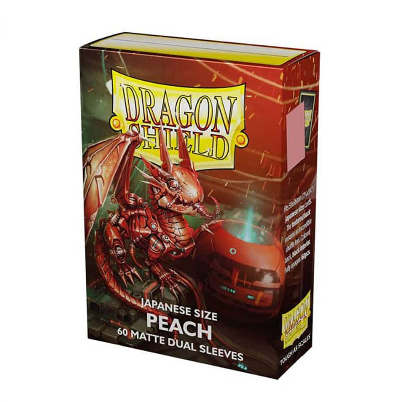 Dragon Shield: Japanese Size Dual Matte Sleeves (60ct) - Peach