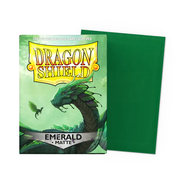 Dragon Shield Matte Standard Sleeves - Emerald (100-Pack)