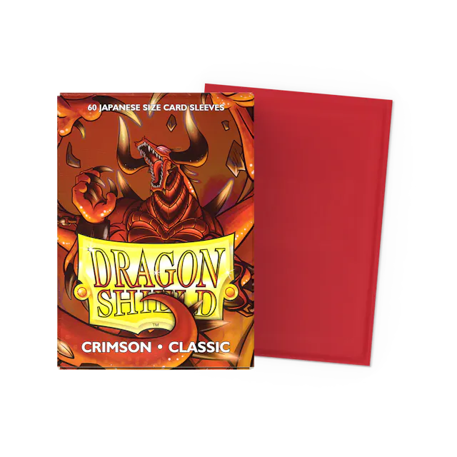 Dragon Shield - Crimson - Classic Sleeves - Japanese Size (60 Pack)