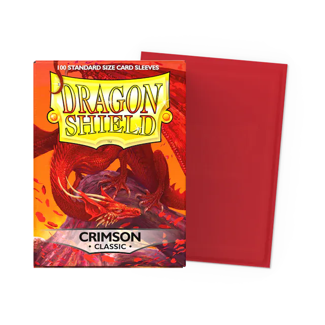 Dragon Shield Classic Standard Sleeves - Crimson (100-Pack)