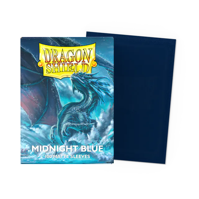 Dragon Shield - Midnight Blue - Matte Sleeves - Standard Size (100 pack)