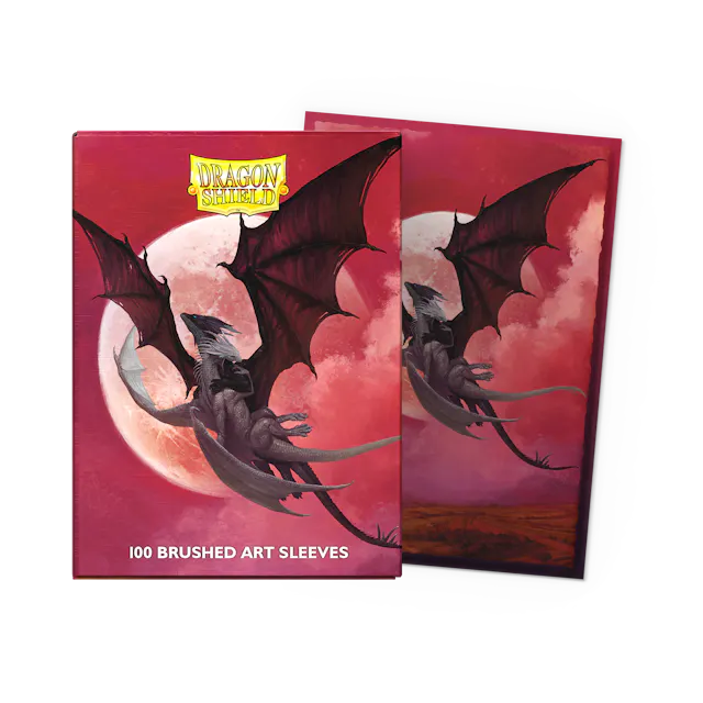 Dragon Shield - Valentines 2024 - Brushed Art Sleeves - Standard Size - The Dance of Dragons