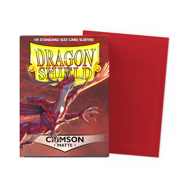 Dragon Shield Matte Standard Sleeves - Crimson (100-Pack)