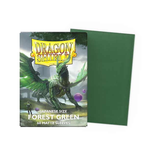 Dragon Shield Matte Japanese Sleeves - Forest Green (60-Pack)