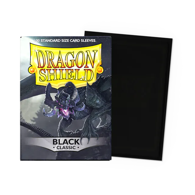 Dragon Shield Classic Standard Sleeves - Black (100-Pack)